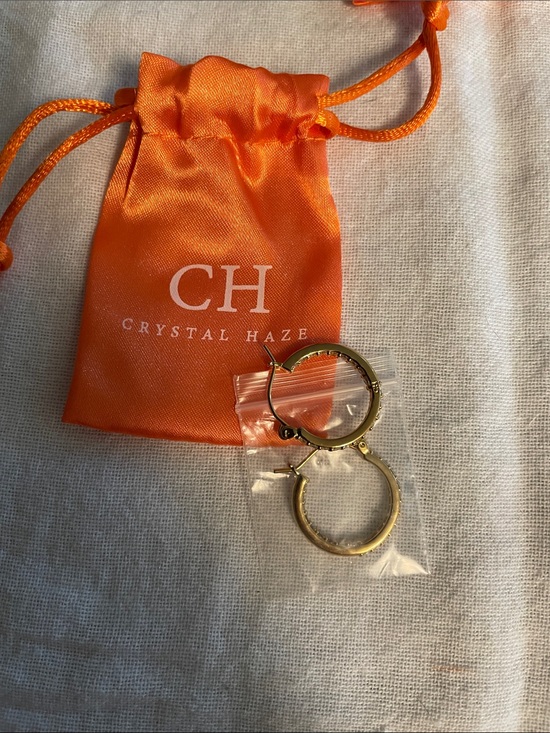 Ch Crystal Haze Jewelry - Crystal Haze Gold Hoop Earrings - Classic Small Hoops